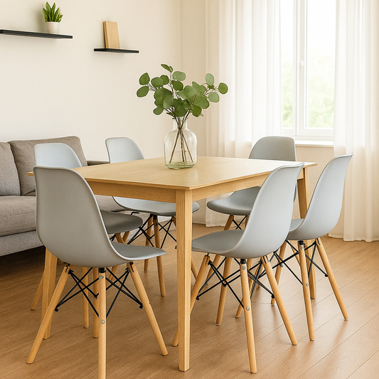 Silla Eames color gris