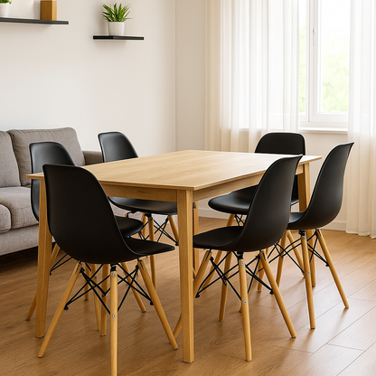 Silla Eames color negro