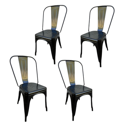 Pack x 4 sillas tolix negras apilables