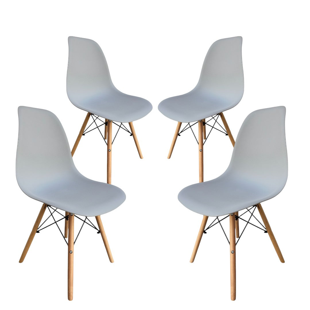 Pack x 4 sillas Eames en color gris o negro