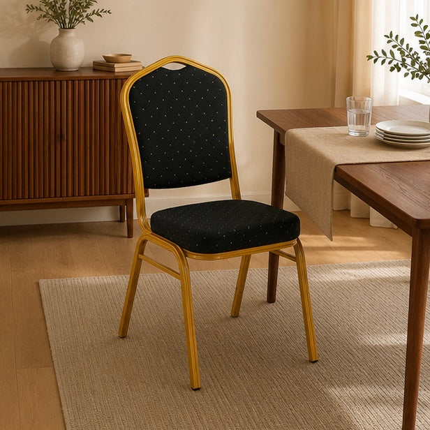 Silla negra para eventos, conferencias, hoteles